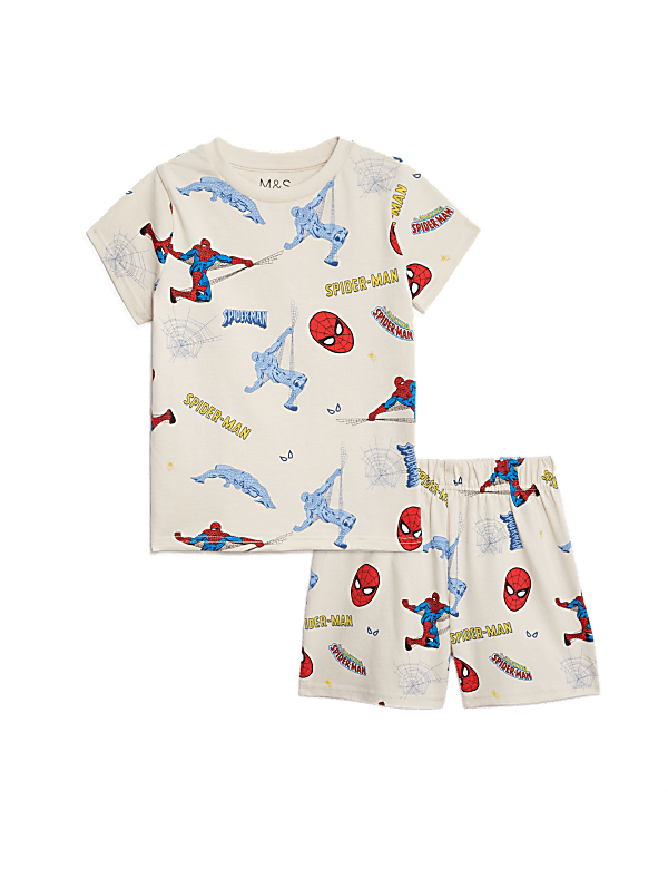 Buy Pure Cotton Spider Man Pyjamas 2 8 Yrs at Marks Spencer