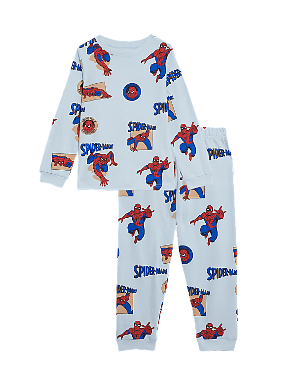 Buy Pure Cotton Spider Man Pyjamas 2 8 Yrs at Marks Spencer