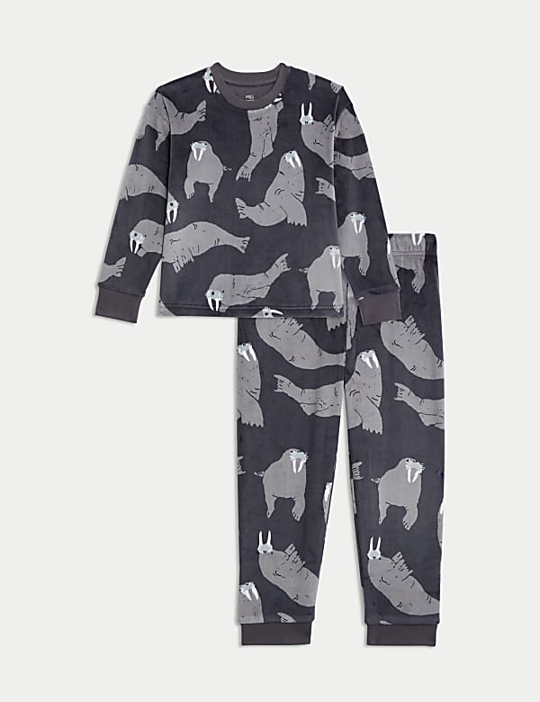 Velour Walrus Pyjamas (1-8 Yrs) - FR