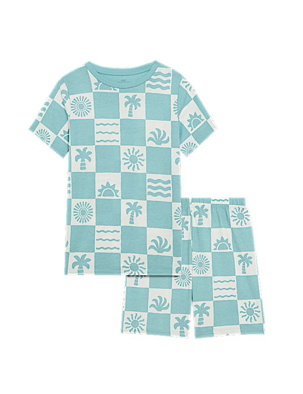 Pure Cotton Printed Short Pyjamas (1-16 Yrs)