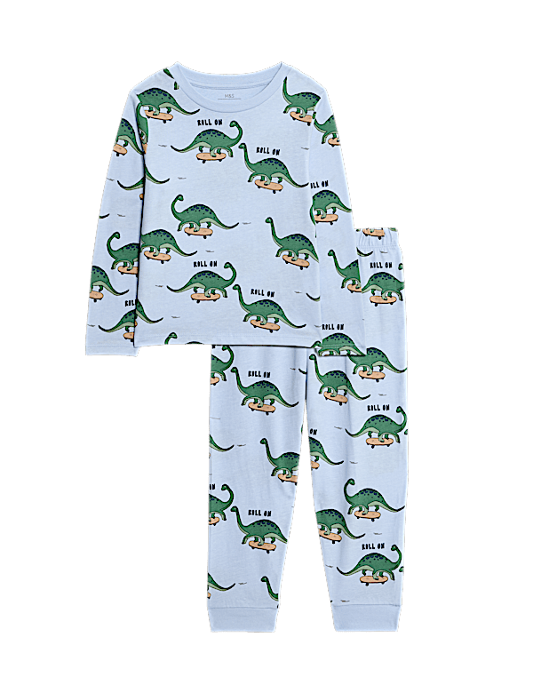 Pure Cotton Dinosaur Pyjamas (1-8 Yrs)