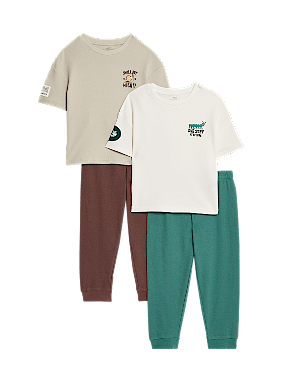 2pk Bug Graphic Pyjama Sets (12 Mths-7 Yrs)