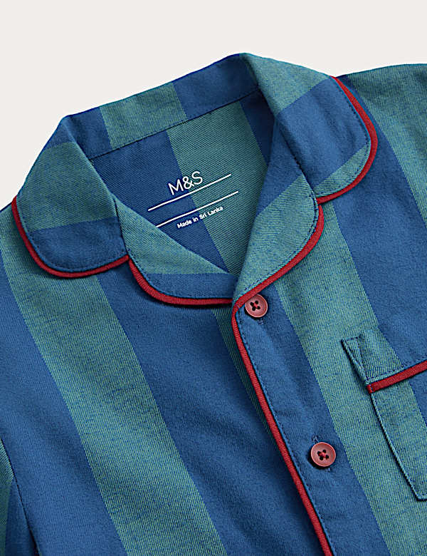 Pure Cotton Striped Pyjamas (12 Mths-10 Yrs) - JO