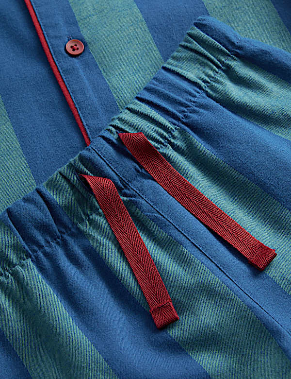 Pure Cotton Striped Pyjamas (12 Mths-10 Yrs) - JO