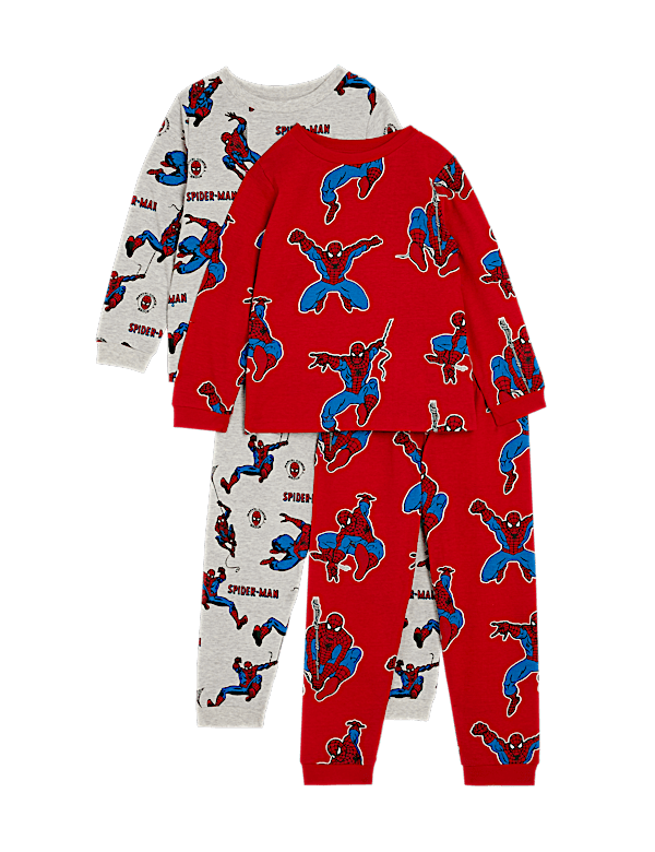 2pk Pure Cotton Spider-Man™ Pyjama Sets (2-8 Yrs)