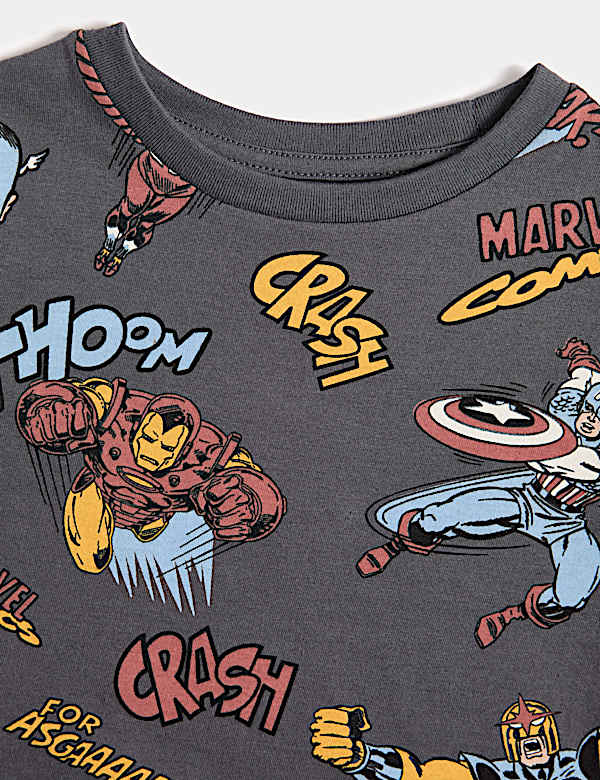 2pk Pure Cotton Avengers™ Pyjama Sets (3-12 Yrs)