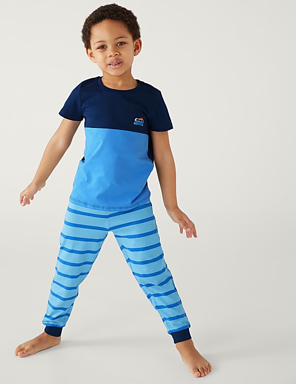 3pk Pure Cotton Camping Pyjama Sets