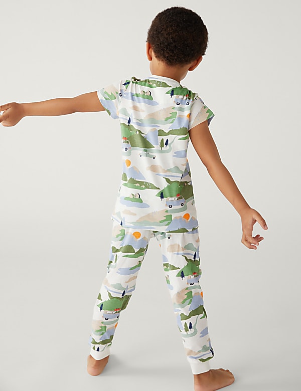 3pk Pure Cotton Camping Pyjama Sets