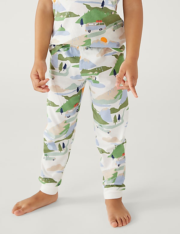 3pk Pure Cotton Camping Pyjama Sets