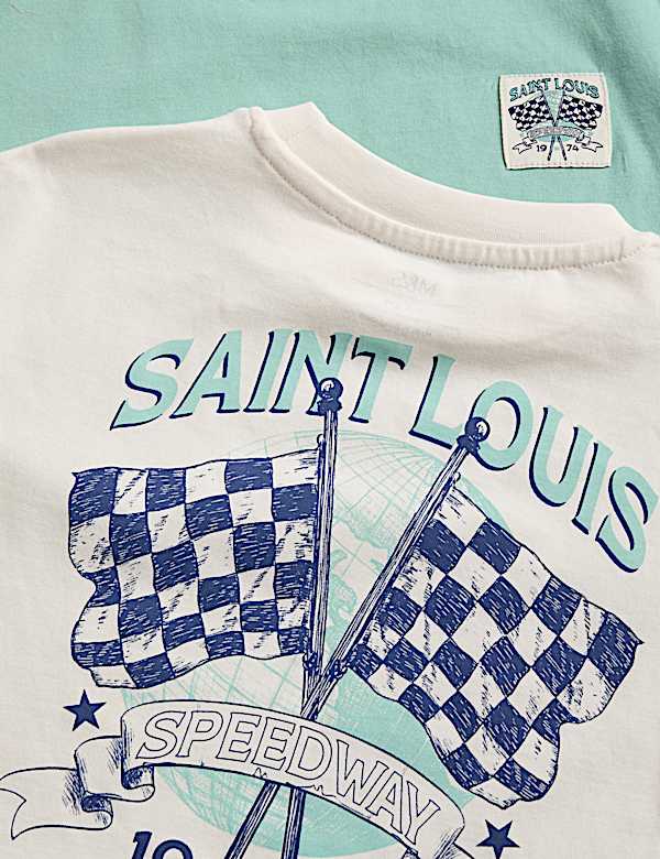 2 Pack Pure Cotton Racing Graphic Pyjamas (1-16 Yrs) - FI