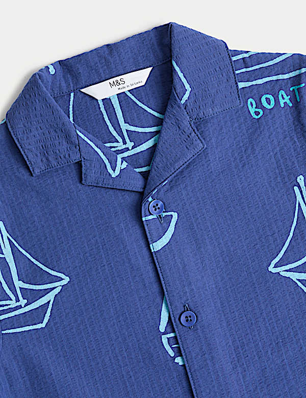 Boat Graphic Revere Short Pyjamas (1-8 Yrs)