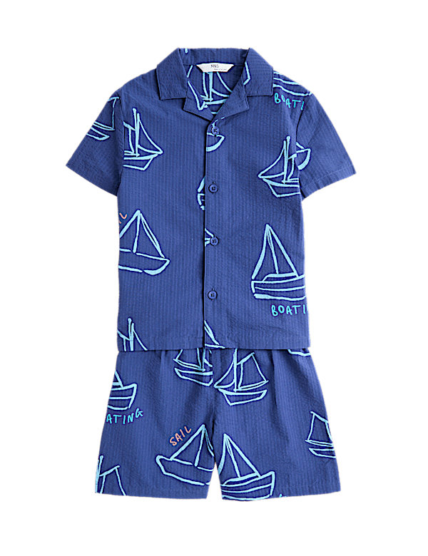 Boat Graphic Revere Short Pyjamas (1-8 Yrs)