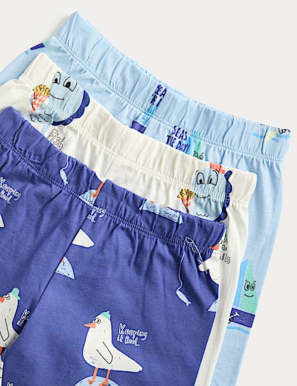 3 Pack Patterned Pyjama Sets (1-8 Yrs)