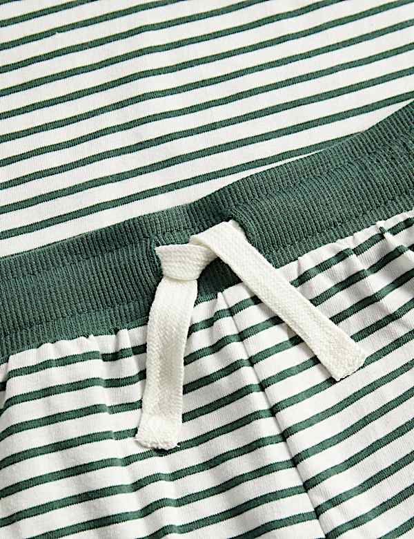 Kids' Striped Badge Short Pyjamas (1-8 Yrs)