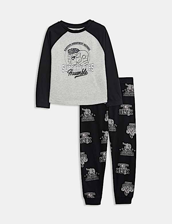 Pure Cotton Marvel Avengers™ Pyjamas (3-12 Yrs)