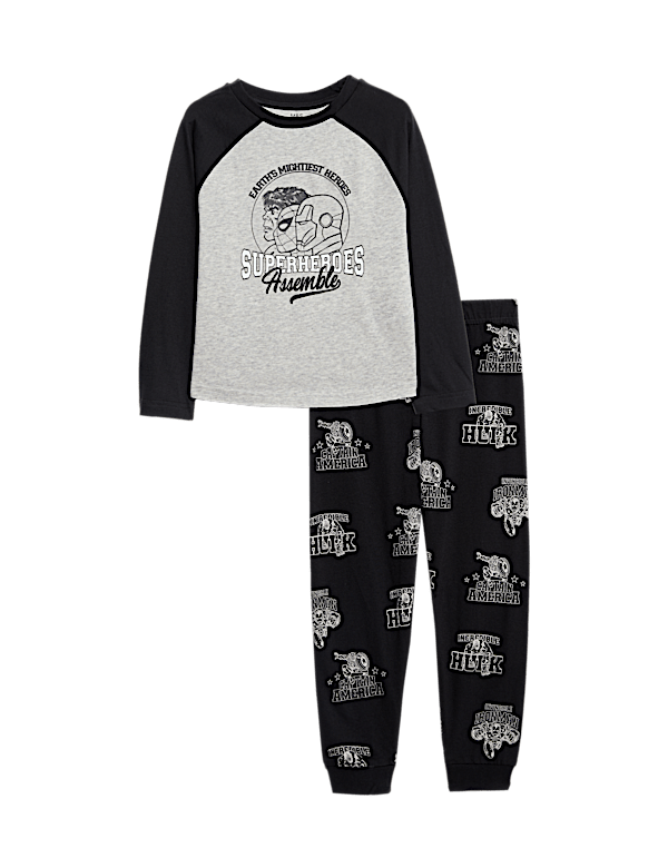 Pure Cotton Marvel Avengers™ Pyjamas (3-12 Yrs)