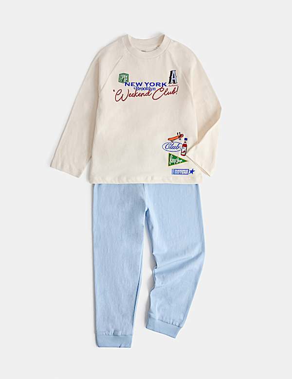 Pure Cotton Weekend Club Pyjamas (1-8 Yrs)