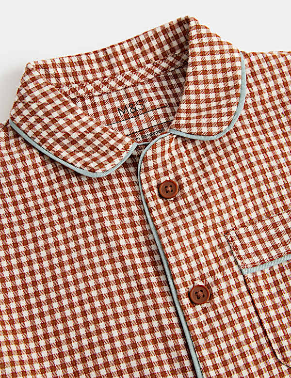 Kids' Sleepy Time Checked Revere Pyjamas (9 Mths - 8 Yrs) - BG