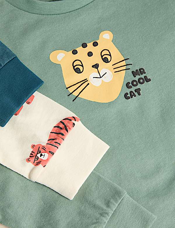 Kids' 3 Pack Animal Print Pyjama Sets (1-8 Yrs) - RS