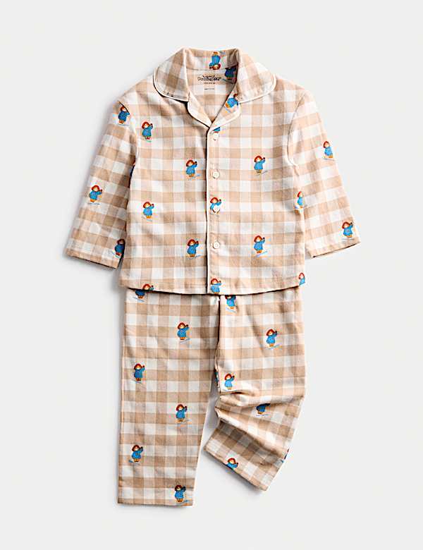 Pure Cotton Checked Paddington™ Pyjamas (1-8 Yrs) - DE