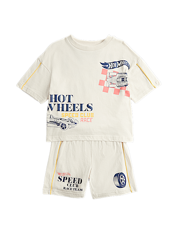 Pure Cotton Hot Wheels&trade; Pyjamas (1-8 Yrs)