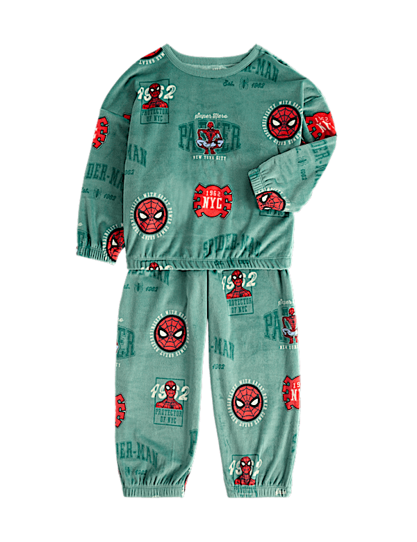 Spider-Man&trade; Velour Pyjamas (1-8 Yrs)