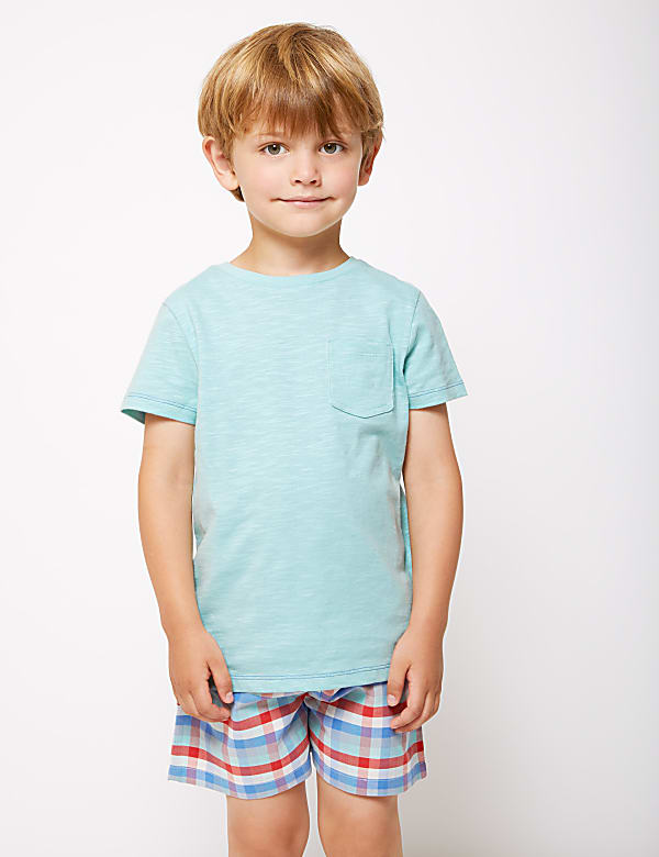 2 Pack Cotton Shark Short Pyjama Sets (1-7 Yrs)