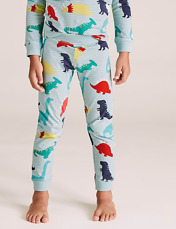 Cotton Rich Dinosaur Print Pyjama Set