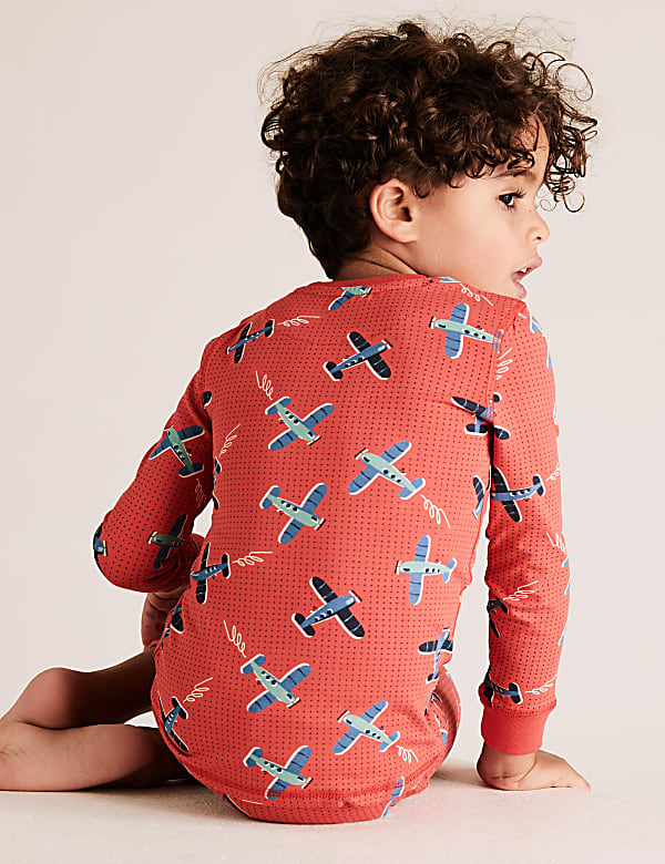 Cotton Rich Plane Pyjama Set (1-7 Yrs)