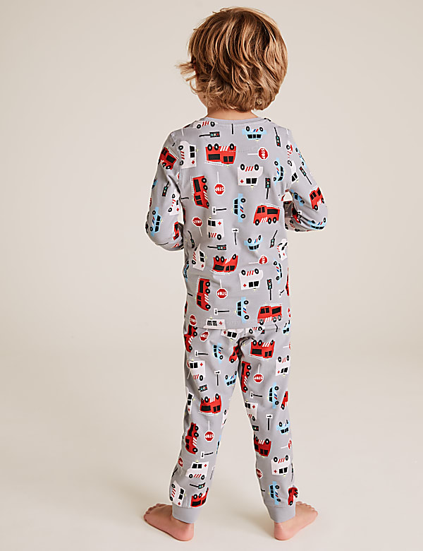 Cotton Rich Fire Engine Pyjama Set (1-7 Yrs)