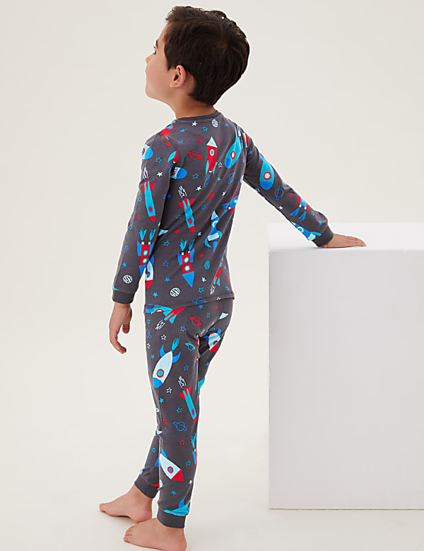 Cotton Rich Space Pyjamas (1-7 Yrs)