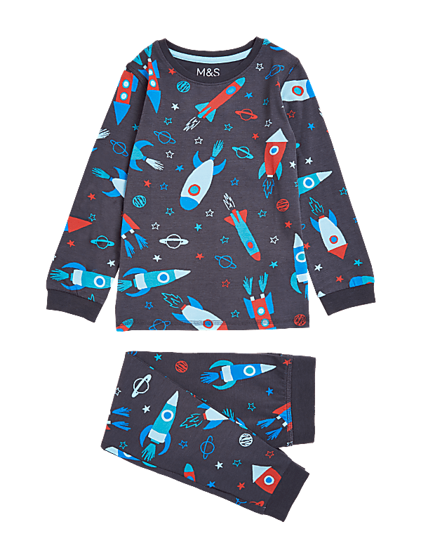 Cotton Rich Space Pyjamas (1-7 Yrs)