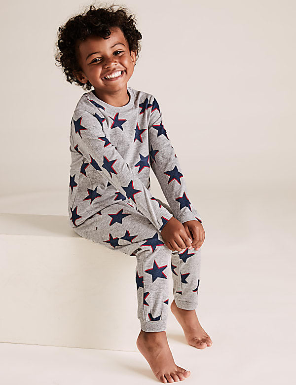3 Pack Applique Rocket Pyjama Sets (1-7 Yrs)