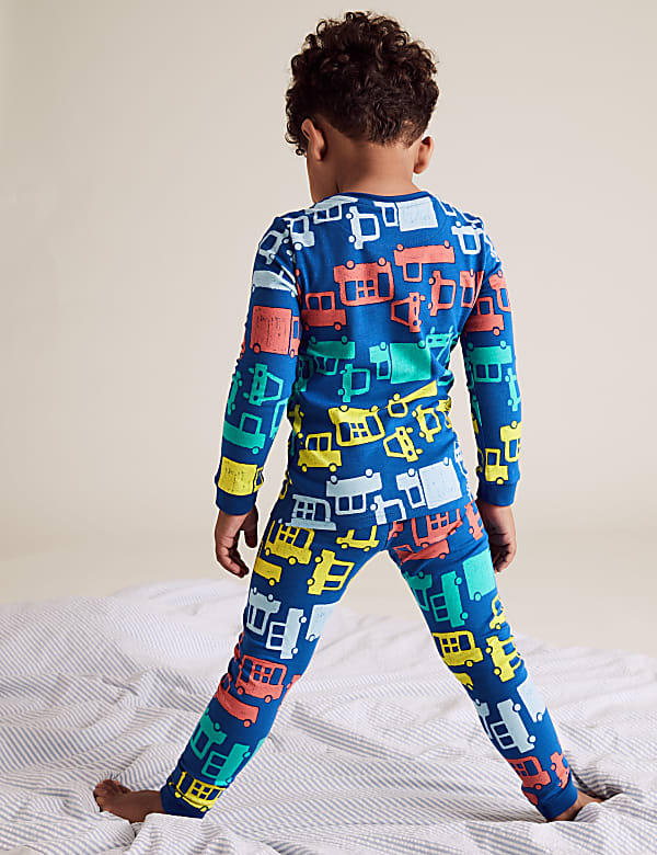 Cotton Transport Print Pyjama Set (1-7 Yrs)