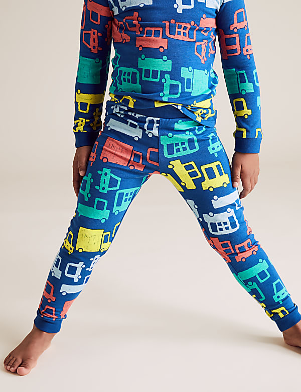 Cotton Transport Print Pyjama Set (1-7 Yrs)