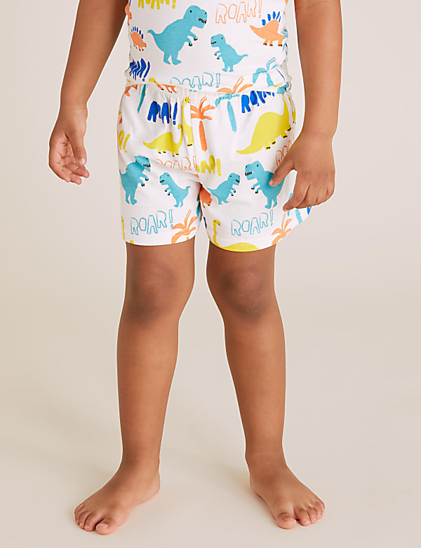 Cotton Dinosaur Short Pyjama Set (1-7 Yrs)