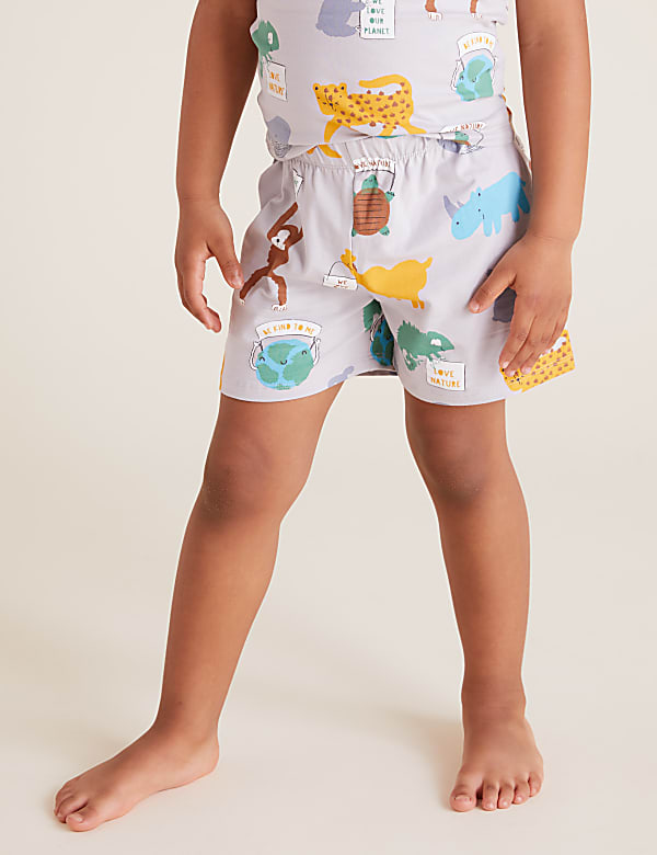 Cotton Animal Print Short Pyjama Set