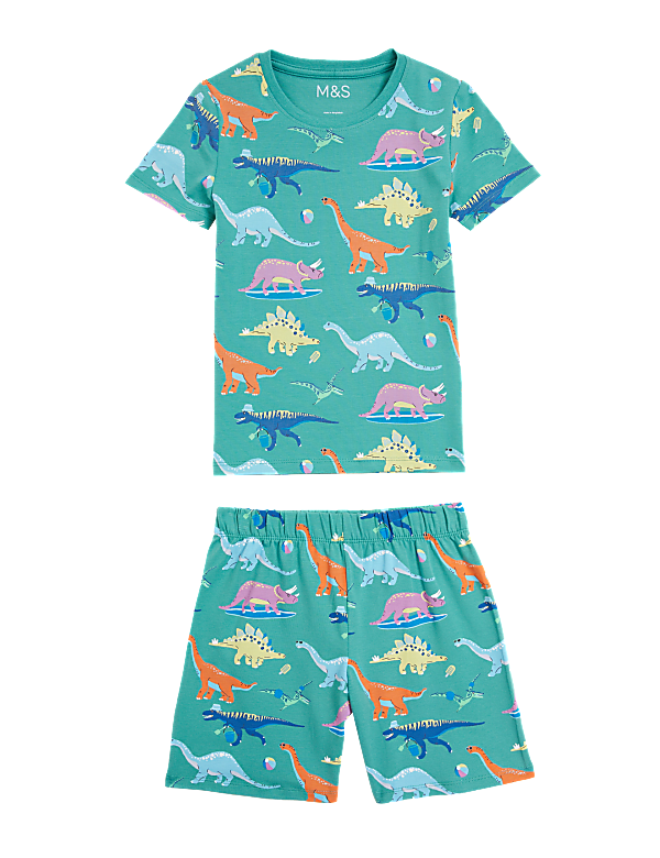 Cotton Rich Dinosaur Short Pyjamas (12 Mths - 7 Yrs)