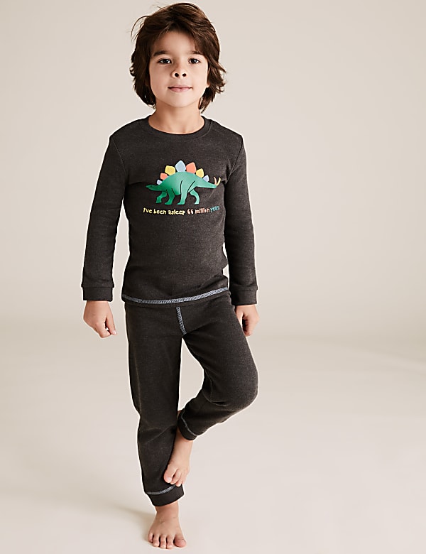 2 Pack Cotton Rich Dinosaur Pyjama Sets (1-7 Yrs)