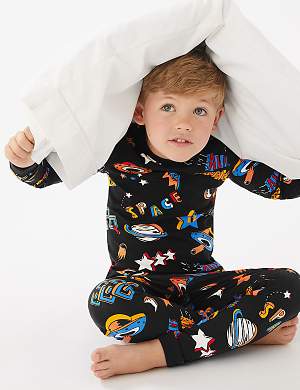 Cotton Rich Space Pyjamas (1-7 Yrs)