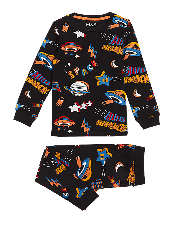 Cotton Rich Space Pyjamas (1-7 Yrs)