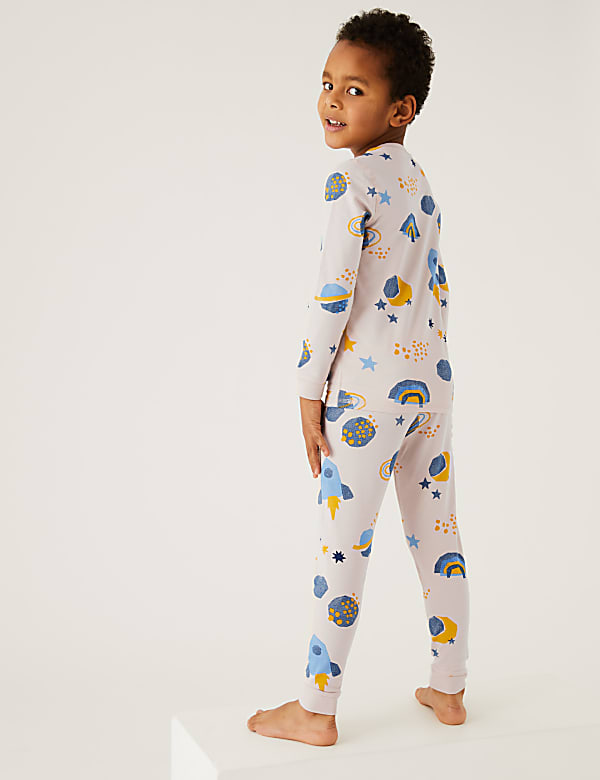 Cotton Rich Space Print Pyjamas (1-7 Yrs)