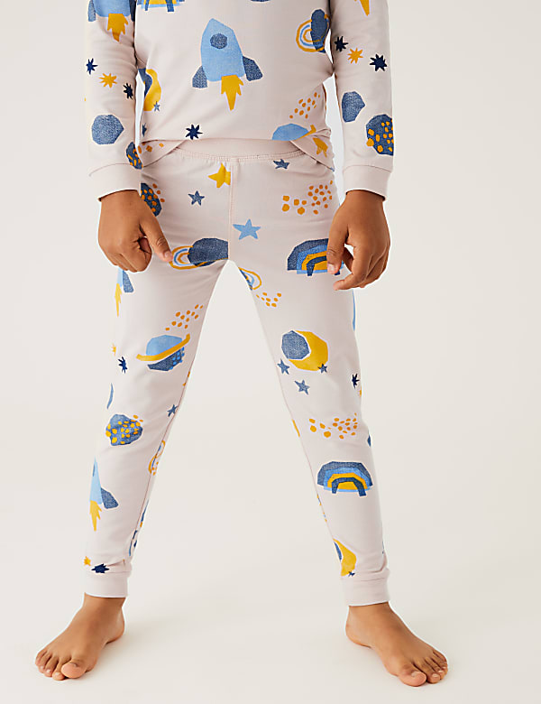 Cotton Rich Space Print Pyjamas (1-7 Yrs)