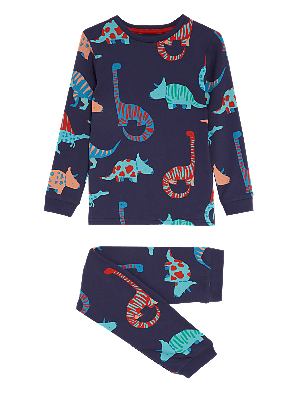 Cotton Rich Dinosaur Pyjamas (12 Mths - 8 Yrs)