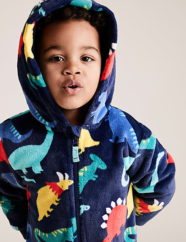 Fleece Dinosaur Onesie (1-7 Yrs)