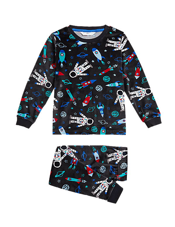 Velour Space Pyjamas (1 - 7 Yrs)