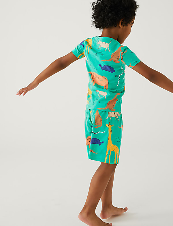 Pure Cotton Animal Print Short Pyjama Set