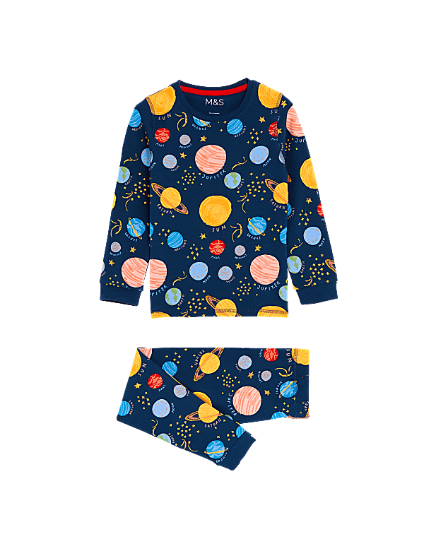 Cotton Rich Space Pyjamas (1-8 Yrs)