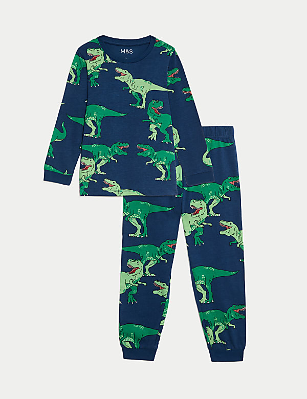 Pure Cotton Dinosaur Pyjamas (1-8 Yrs) - CZ