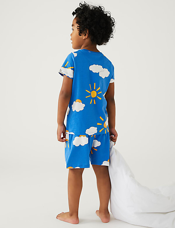 2pk Pure Cotton Patterned Short Pyjama Sets